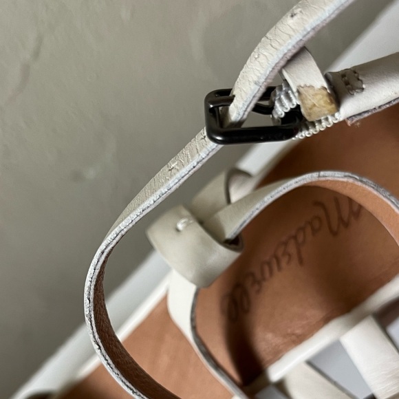 Madewell Elegant off White Block Heel Sandals size 7 - Picture 7 of 14